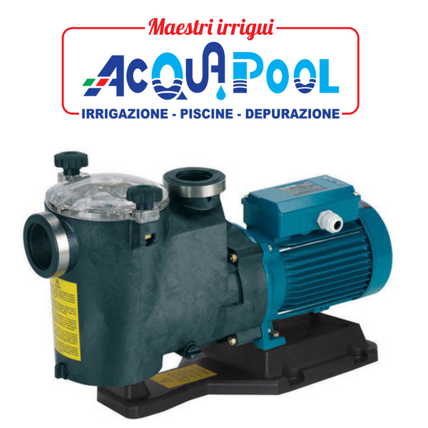 ELETTROPOMPA AUTOADESCANTE PER PISCINE CON PREFILTRO CALPEDA MPC TRIFASE  E MPCM MONOFASE